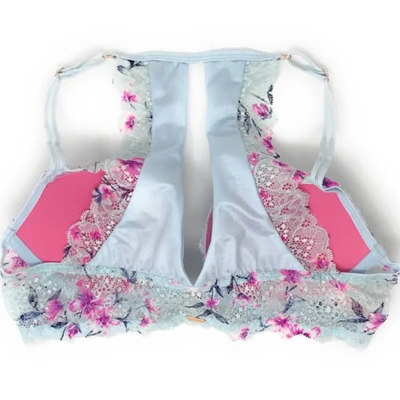 Victoria's Secret Pink The Date Push-Up Bra Blue - Picture 2 of 2